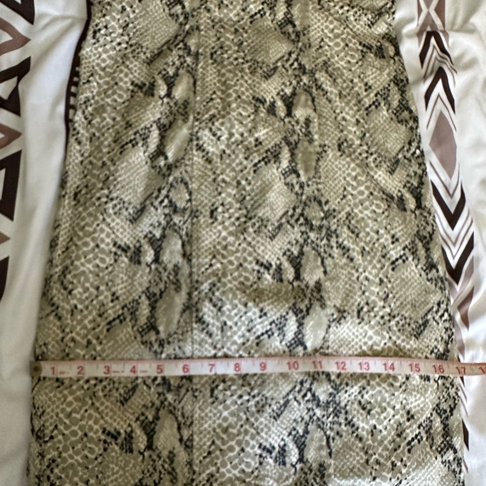 RevolveCapulet Lola Bustier Bodycon Dress Small Python Denim Snake Print Midi - Picture 11 of 15